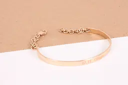 Жіночий золотий браслет з гравіюванням 195, 8.7 BR-0003