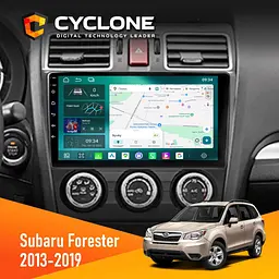 Штатна магнітола Subaru Forester 2013-2019 w/o CAN Cyclone C9-013 4x64 DSP 4G Cyclone (НФ-00007132)