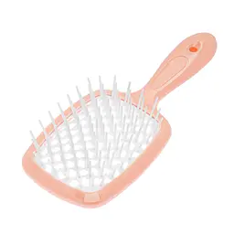Гребінець щітка для волосся Superbrush Plus Hollow Comb Бежево-білий Бежево-белый 86728