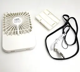 Міні вентилятор акумуляторний від USB ручний та настільний з підставкою 3 режими 9×13см UKC 064 - мініатюра 5