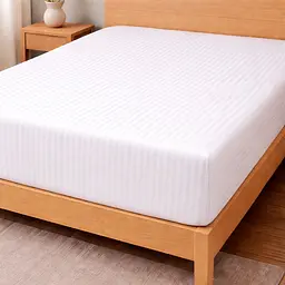 Простирадло на гумці Love You Смужка Біла бязь 160х200+25 см (7633)
