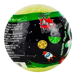 Бомба для ванн AquaShine Space Cosmetic Lime Fizzer із іграшкою 100 г - мініатюра 2