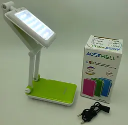 LED-лампа трансформер 30 см сенсорна світлодіодна 2 W настільна акумуляторна 800 mAh TOPWELL 1019 зелена - мініатюра 9