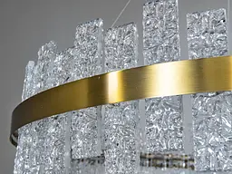 Люстра стельова LED LUXON Diasha 828/800BR, 90W, хром, 4950 лм, регульована висота, для кухні та інтер'єру - мініатюра 6