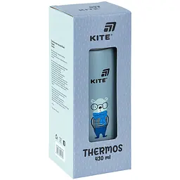 Термос з кнопкою Kite Hot style сірий 430 мл (K25-1221-3) - мініатюра 4