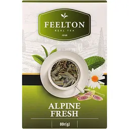 Чай зелений з травами Feelton Alpine Fresh 80 г - мініатюра 3
