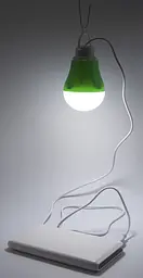 USB-світильник з LED-лампочкою Dengos, шнур ~1м, 5V, 5W, Зелений (LED-BULB-5V5W-ЗЕЛЕНИЙ)