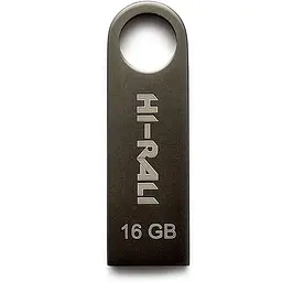 Флеш накопичувач USB 16Gb Hi-Rali Shuttle чорний USB 2.0 (HI-16GBSHBK)