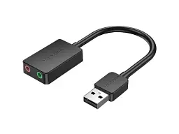 Звукова карта Vention USB AUX 1 м Black (CDYBF)