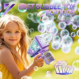 Бульбашковий пістолет для дітей Bubble Blaster Toy 5000+ Bubbles Per Min Bubble M - мініатюра 5