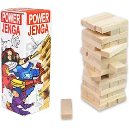 Настільна гра Strateg Power Jenga 48 брусків (30275) - мініатюра 2