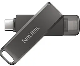USB флеш-накопичувач SanDisk iXpand Luxe 64GB Lightning + USB-C Black (SDIX70N-064G-GN6NN) [59664] - мініатюра 3