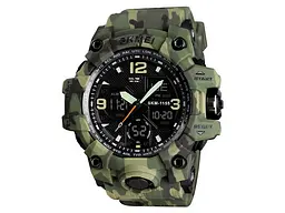 Чоловічий наручний годинник 1155B Military Green Skmei acs0030849 - мініатюра 2