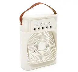 Портативний вентилятор Voltronic YT410, зволоження, підсвічування, Air Cooler Fan White