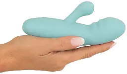 Вібратор-кролик Cuties Mini Rabbit Softies 15.5 см (бірюзовий) - мініатюра 13