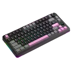 Клавіатура бездротова Aula S75 Pro Black Grey Pink (S75PRO-BGP) - мініатюра 3