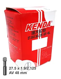 Камера велосипедна Kenda 27.5х1.9/2.125 AV 48 мм (G0000948) - мініатюра 2