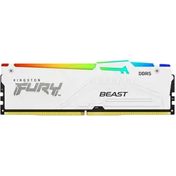Модуль пам'яті для комп'ютера DDR5 32GB 6000 MHz Beast AM5 RGB White Kingston Fury (ex.HyperX) (KF560C36BWEA-32) - мініатюра 8