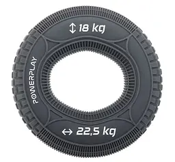 Еспандер кистьовий силіконовий PowerPlay PP-4330 Hand Grip Loops Medium 18-22,5-36 кг Сірий (PP_4330_Grey_(18-22.5kg)) - мініатюра 1