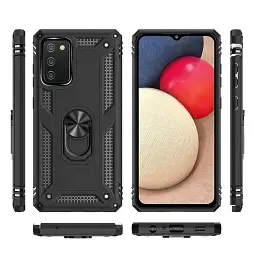 Панель BeCover Military для Samsung Galaxy A02s SM-A025/ A03s SM-A037 / M02s SM-M025 Black (706012) - мініатюра 2