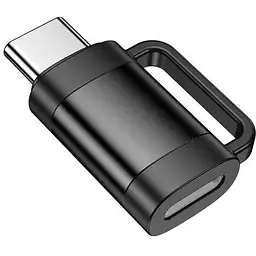 Перехідник Hoco UA31E Type-C male to iP female adapter чорний