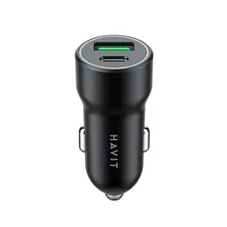 Автомобільний зарядний пристрій HAVIT HV-CC613 20W USB+USB-C HAVIT (27959-000)