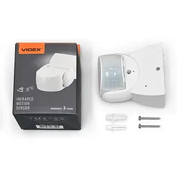 Датчик руху та освітленості VIDEX, 220V 1200W IP65 інфрачервоний білий (VL-SPW15W) - мініатюра 2