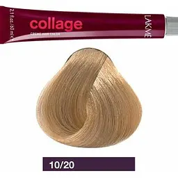 Перманентна фарба для волосся Lakme Collage Creme Hair Color відтінок 10/20 (дуже світлий блондин фіолетовий) 60 мл - мініатюра 2