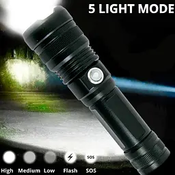 Ліхтарик ручний X-Balog BL-1827-P90, світлодіодний ліхтар акумуляторний для риболовлі (ліхтар ручний) (ST) - мініатюра 2