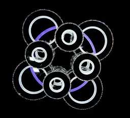 Стельова LED люстра з пультом і нічником Splendid-Ray 30-4027-88 - мініатюра 10