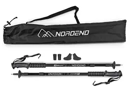 Трекінгові палиці Hop-Sport Nordend чорні - мініатюра 2