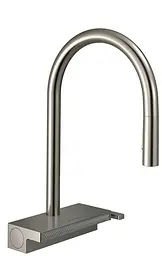 Змішувач Hansgrohe Aquno Select М81 170 3jet кухонний з витяжним виливом Sbox 73831800 Stainless Steel Нержавіюча сталь