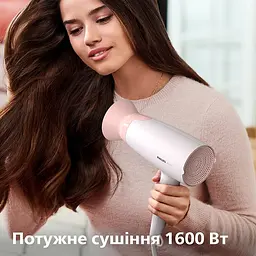 Фен Philips ThermoProtect 1600 Вт 3 режими біло-рожевий (BHD300/00) - мініатюра 2
