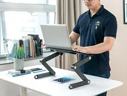 Стол-підставка для ноутбука 17.3 дюйма з охолодженням OfficePro OPCD-1230 2xfans Black - мініатюра 15