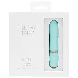 Вібратор Pillow Talk Flirty 11 см блакитний - мініатюра 6