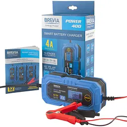 Зарядний пристрій для різних типів акумуляторів Brevia Power400 20400EP 6V / 12 V 4A - мініатюра 5