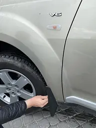 Бризковики для Mitsubishi Outlander XL 2009-2012 (вузький порог) комплект 4 шт (BMTOT0921) - мініатюра 3