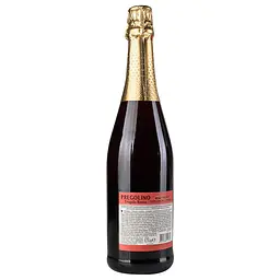 Винний напій слабоалкогольний газований Pregolino Fragola Rosso, червоний, напівсолодкий, 8,5%, 0,75 л - мініатюра 4