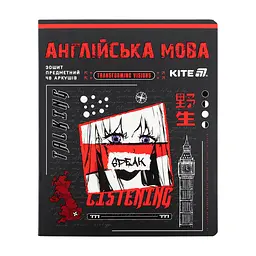 Зошит Kite предметний Cyber 48 аркуші, лінія, английська мова (K25-240-28)