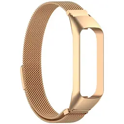 Ремінець-бампер DK для Samsung Galaxy Fit2 (R220) Metal Milanese Loop Magnetic (rose gold) - мініатюра 2