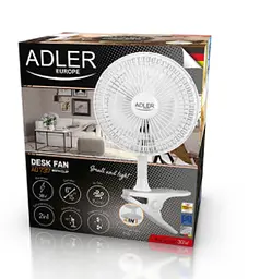 Вентилятор Adler AD 7317 з кліпсою + основа 15 см - мініатюра 5