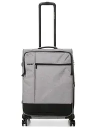 Валіза середня М тканинна Airtex 6659 66x44x59см 85л Срібна - мініатюра 2