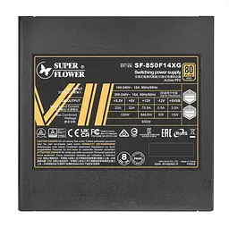 Блок живлення Super Flower Leadex VII XG 850W ATX 3.1 80+ Gold Black (SF-850F14XG) - мініатюра 4