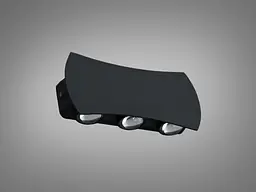 Вологозахищений фасадний світильник для вулиці Diasha DFB-8623-6BK чорний LED IP67 16 см - мініатюра 4