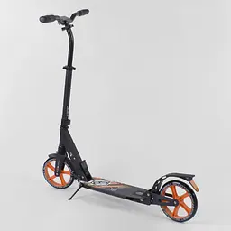Самокат Best Scooter 84х14х33 см Чорно-помаранчевий 000231535 - мініатюра 4