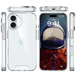 Чохол TPU Space Case transparent для Apple iPhone 17 Air (6.5) Прозорий - мініатюра 4