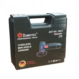 Акумуляторна болгарка у валізі, 2 акумулятори, Domotec 10011/Електроболгарка/миті болгарка - мініатюра 9