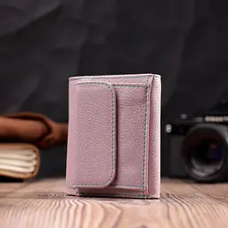Компактний жіночий гаманець із натуральної шкіри ST Leather 19503 ліловий - мініатюра 9