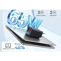 Мережевий зарядний пристрій Baseus GaN6 Pro Black [P10162701113-00] [127638] - мініатюра 8