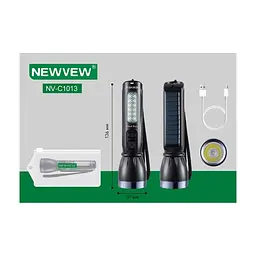 Ліхтар NEWVEW NV-C1013 Solar Panel 500mAh Black (NWVW-NV-C1013-BK) - мініатюра 3